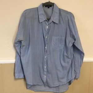 UO Oversized Button-Down Top